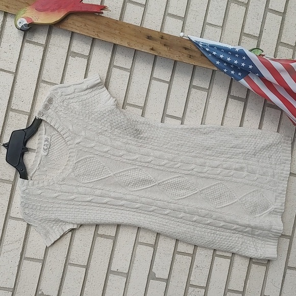 White Sweater Dress - Picture 2 of 10